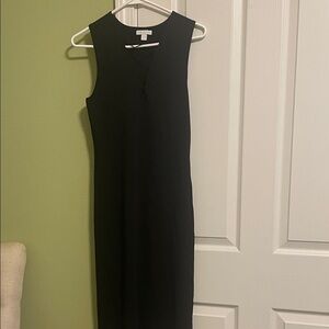 New York & Company Black Midi Dress